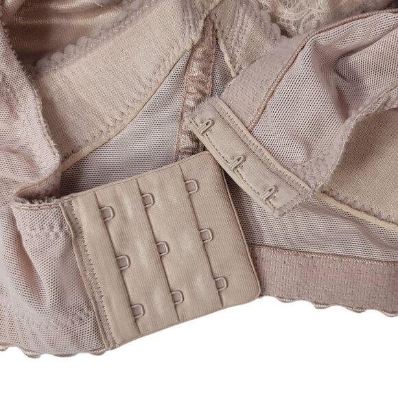 Glamorise Wire Free Bra Tan 46DD Wide Straps Full Cover Magiclift Unlined #1000 - Picture 7 of 9